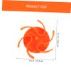 Silicone Slow Feeder Dog Bowl Insert, Orange view 4
