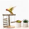 FRCOLOR Wooden Bird Stand with Perch for Parrots view 2