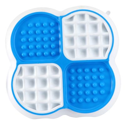 FRCOLOR Slow-Feeder Pet Food Bowl for Dogs and Cats, Non-Slip Food-Grade Silicone