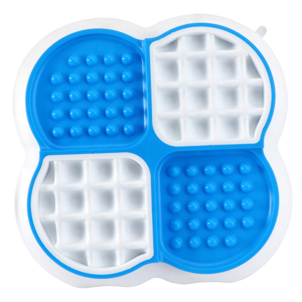 FRCOLOR Slow-Feeder Pet Food Bowl for Dogs and Cats, Non-Slip Food-Grade Silicone