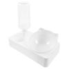 FRCOLOR Automatic Cat Water Dispenser, 500 ml, Plastic, with Tilted Bowl and Slow-Feeder Bowl, Easy to Clean, Assorted Style view 1