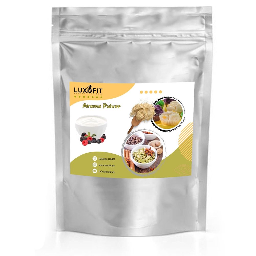 Luxofit Wild Berry Yogurt Flavor Powder, Food and Beverage Flavoring, Vegetarian and Vegan, GMO-Free, Made in Germany (1 kg)