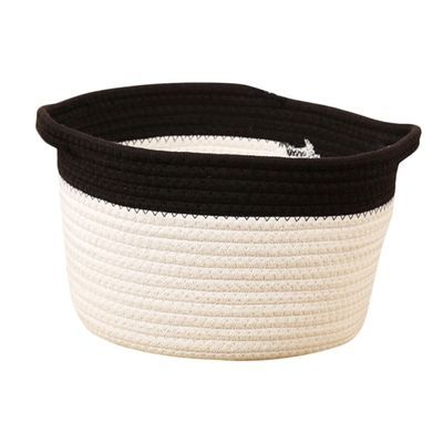 Cabilock Handwoven Cotton Rope Basket for Storage