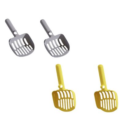 FRCOLOR 4-Piece Ergonomic Cat Litter Scoops