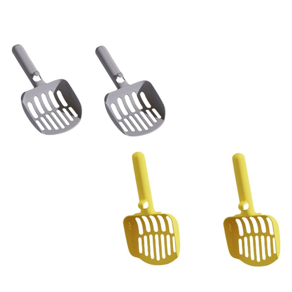 FRCOLOR 4-Piece Ergonomic Cat Litter Scoops
