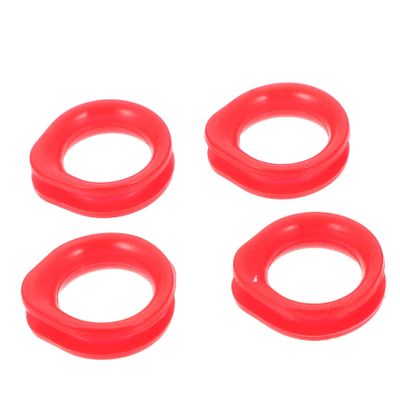 FRCOLOR 4-Piece Silicone Scissor Finger Rings for Hairdressers and Pet Grooming