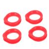 FRCOLOR 4-Piece Silicone Scissor Finger Rings for Hairdressers and Pet Grooming view 1