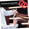 FRCOLOR 4-Piece Silicone Scissor Finger Rings for Hairdressers and Pet Grooming view 4