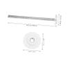 Baby Gate Hardware Mounting Kit, White view 2