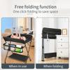 Foldable Portable Baby Changing Table, Height-Adjustable, Black view 4