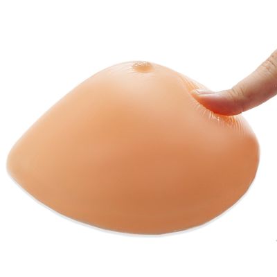 Surrycee Self-Adhesive Triangular Silicone Breast Form, One-Piece, Mastectomy Prosthesis, Nude, 500 g
