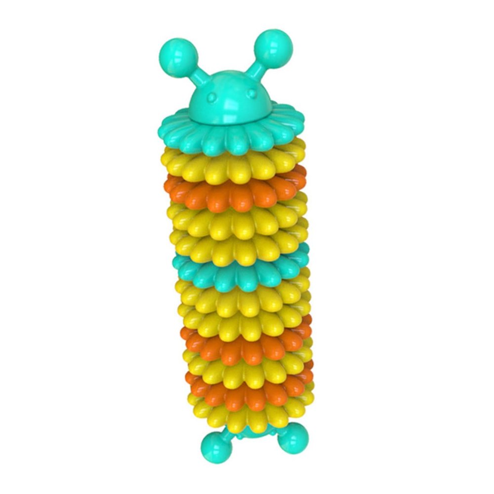 FRCOLOR TPR Caterpillar Chew Toy for Dogs for Chewing and Teeth Cleaning
