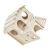 Beaupretty Wooden Hamster House and Hideaway for Small Pets view 1