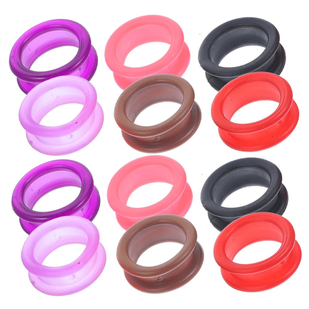 FRCOLOR 12-Piece Silicone Finger Protectors for Scissors