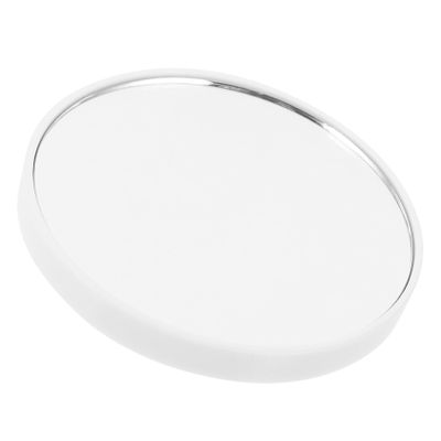 WOONEKY Round Suction Cup Makeup Mirror, No-Drill Installation, Portable Travel Mirror