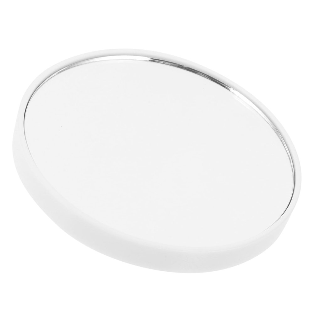 WOONEKY Round Suction Cup Makeup Mirror, No-Drill Installation, Portable Travel Mirror