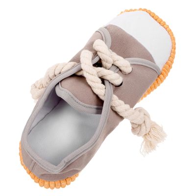 POPETPOP Cotton Rope and Canvas Dog Chew Toy for Small and Medium Dogs, Durable, for Dental Cleaning and Training Rewards