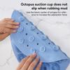 dijiusidy Round PVC Foot Scrubber Mat with Massage Pads and Non-Slip Suction Cups view 3