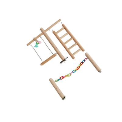 Beaupretty Parrot Toy Swing