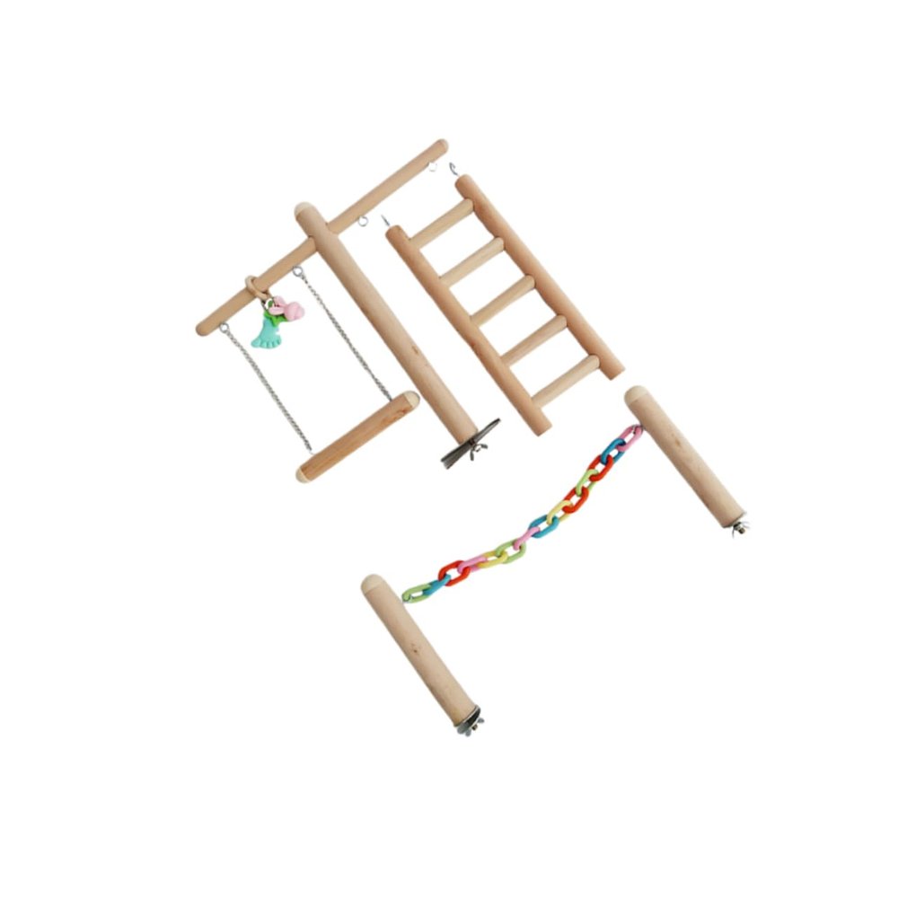 Beaupretty Parrot Toy Swing
