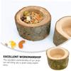 Wooden Food Bowl for Hamsters and Chinchillas, Smooth and Sturdy view 2