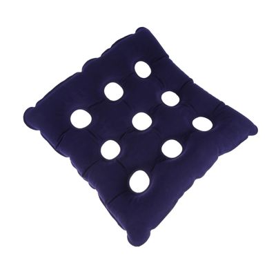 CAXUSD Inflatable Wheelchair Seat Cushion, Flocked, Blue
