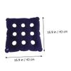 CAXUSD Inflatable Wheelchair Seat Cushion, Flocked, Blue view 4