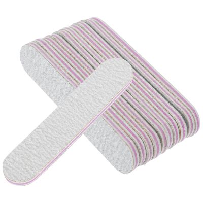 Housoutil 100-Pack Double-Sided Mini Nail Files, 3.5 in, for Natural and Artificial Nails
