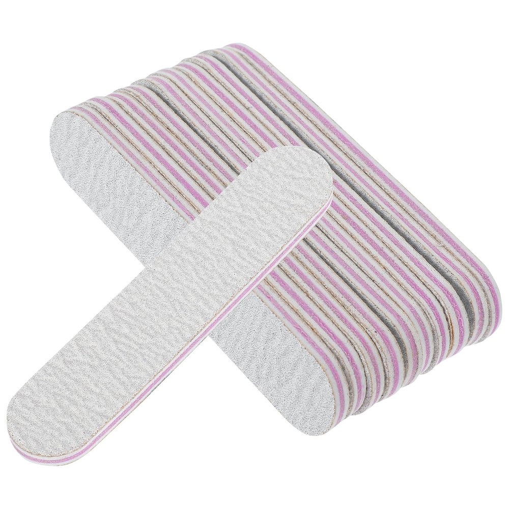 Housoutil 100-Pack Double-Sided Mini Nail Files, 3.5 in, for Natural and Artificial Nails