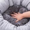 ZHULONGRUSHUI Round Cozy Pet Bed, Gray view 2