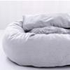 ZHULONGRUSHUI Round Cozy Pet Bed, Gray view 4