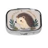Small Hedgehog Pill Case, 2 Compartments view 1
