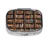 Metal Pill Case with Mirror, Portable Travel Pill Organizer view 1