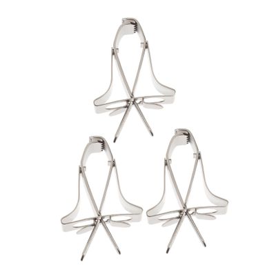 FRCOLOR 3-Pack Copper Bird Food Clips