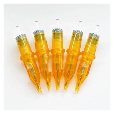 WuDzhi 5/10-Piece Tattoo Needle Cartridge Tips, 0.35 mm RL/RS/RM/M1 Replacement for Permanent Makeup MTS Tattoo Machine, Eyebrows (Color: 10 PCS; Size: 11M1)