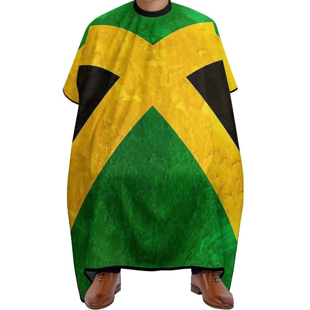 CZZYH Jamaican Flag Hairdressing Cape with Adjustable Neckline