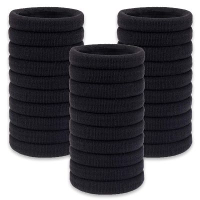 Shunshi Hair Ties for Girls and Women, 30-Pack, 4 mm, Seamless Elastic Ponytail Holders for Thick, Curly Hair