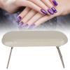 QANYEGN Nail Armrest Cushion with Holder, Beige White view 2