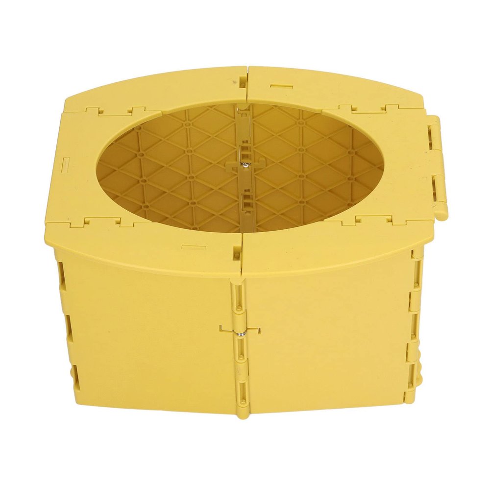 Children's Potty, Easy to Clean, Comfortable, Stable, Foldable, for Camping (YELLOW)