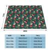 WURTON Summer Flannel Throw Blanket, Hawaiian Print, Anti-Pilling, Lightweight Bed, Couch and Sofa Decor, 101.6 x 50 cm view 4