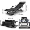 Zero Gravity Chair, Oversized Recliner with Removable Cushion and Tray for Indoor and Outdoor Use, Ergonomic Folding Patio Lounger with Massage Armrests and Footrest (A) Charitable view 2