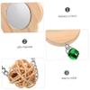 BUGUUYO Budgie Toy with Mirror and Bell, Bird Hanger view 2