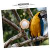 BUGUUYO Budgie Toy with Mirror and Bell, Bird Hanger view 4
