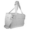 BUGUUYO Lightweight Portable Canvas Pet Carrier with Pocket for Puppies and Small Dogs, Silver view 1