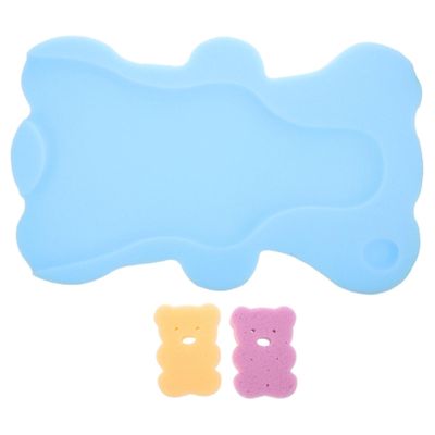 Bath Sponge Mat for Newborns, Non-Slip Shower Support, PU