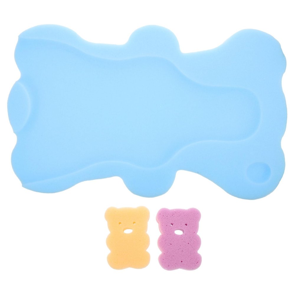 Bath Sponge Mat for Newborns, Non-Slip Shower Support, PU