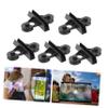 FRCOLOR 5-Piece Plastic Aquarium Divider Holders with Removable Suction Cups, Black view 2