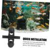 FRCOLOR 5-Piece Plastic Aquarium Divider Holders with Removable Suction Cups, Black view 4