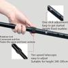 Aluminum Offset Cane with Ergonomic Grip, Portable Telescoping Walking Cane for Daily Mobility Support, Black view 2