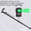 Aluminum Offset Cane with Ergonomic Grip, Portable Telescoping Walking Cane for Daily Mobility Support, Black view 3